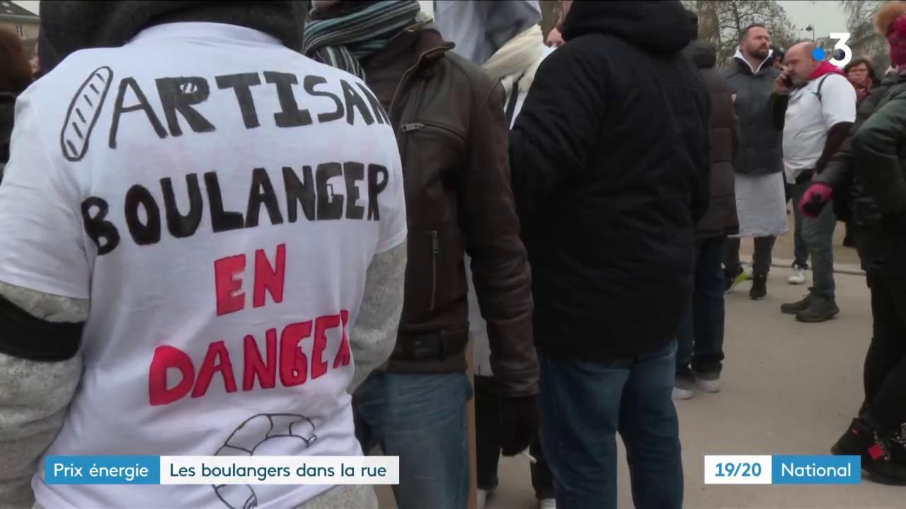 Crise énergétique les boulangers manifestent pour demander un