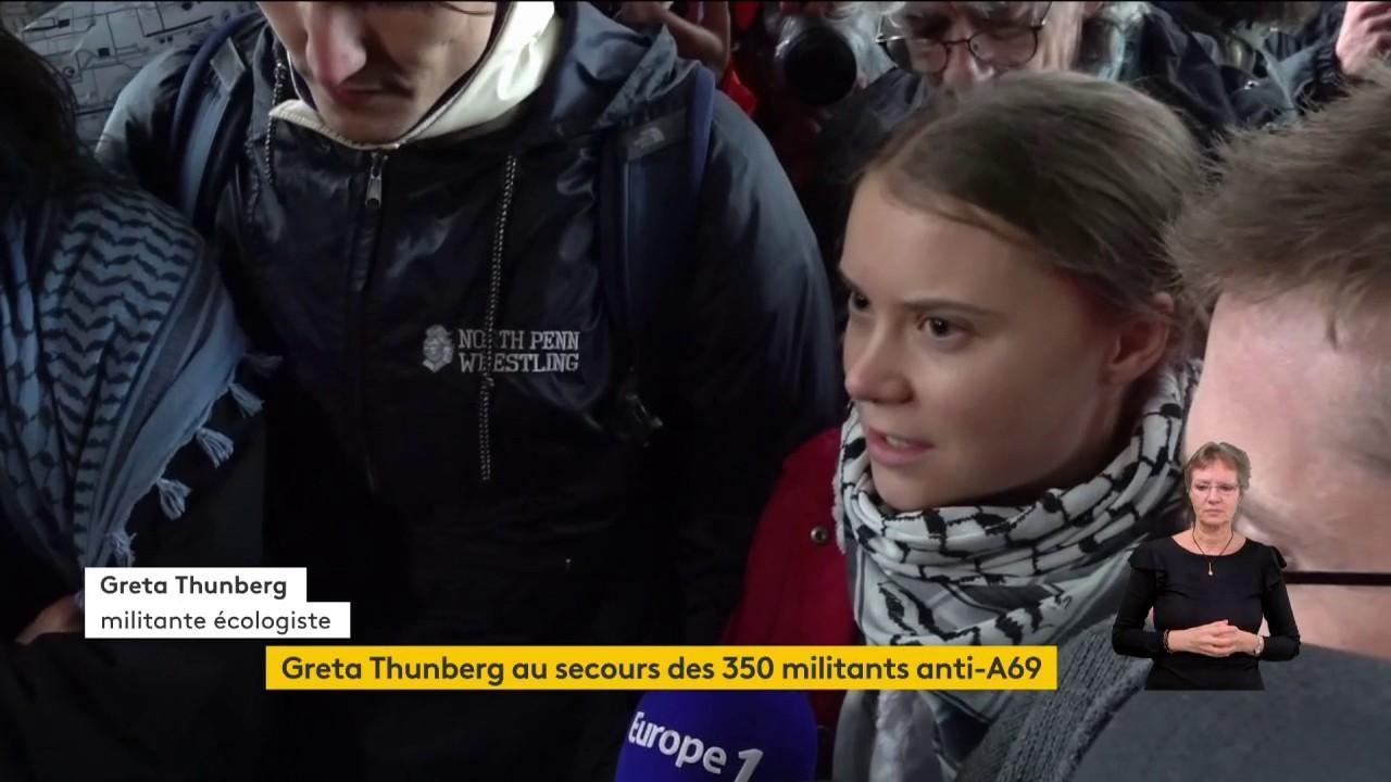 Mobilisation contre lA69 Greta Thunberg aux côtés de 350