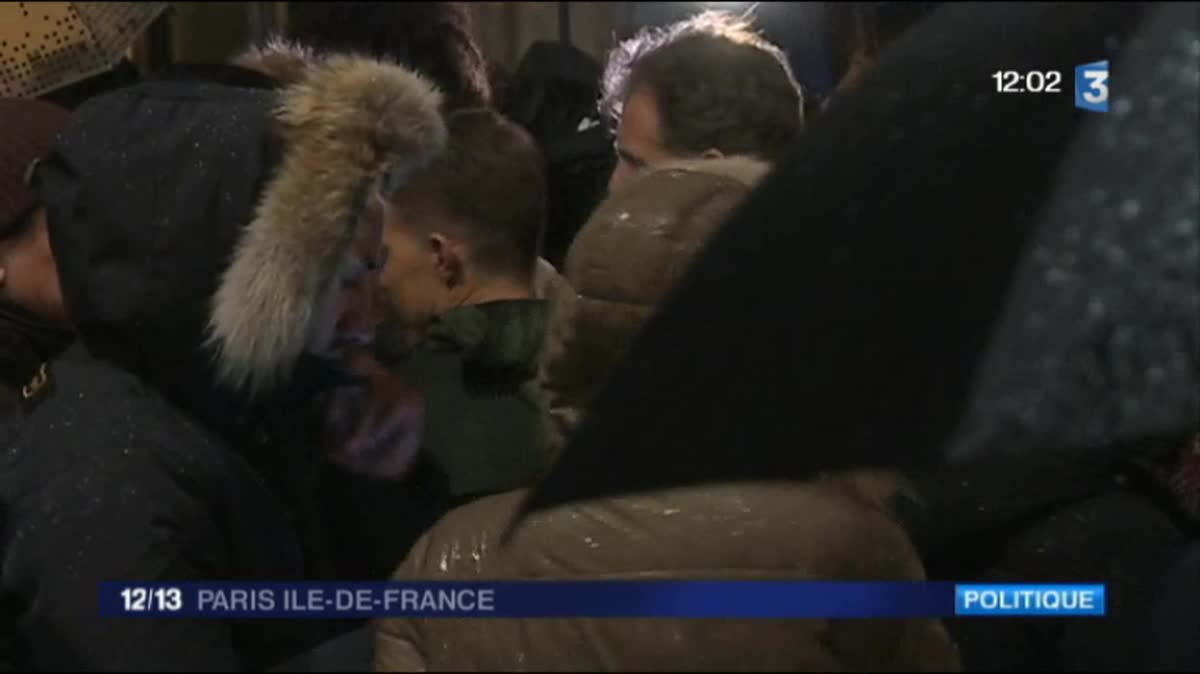 François Fillon, à son QG de campagne, boulevard Saint-Germain, à Paris, le 20 novembre 2016.