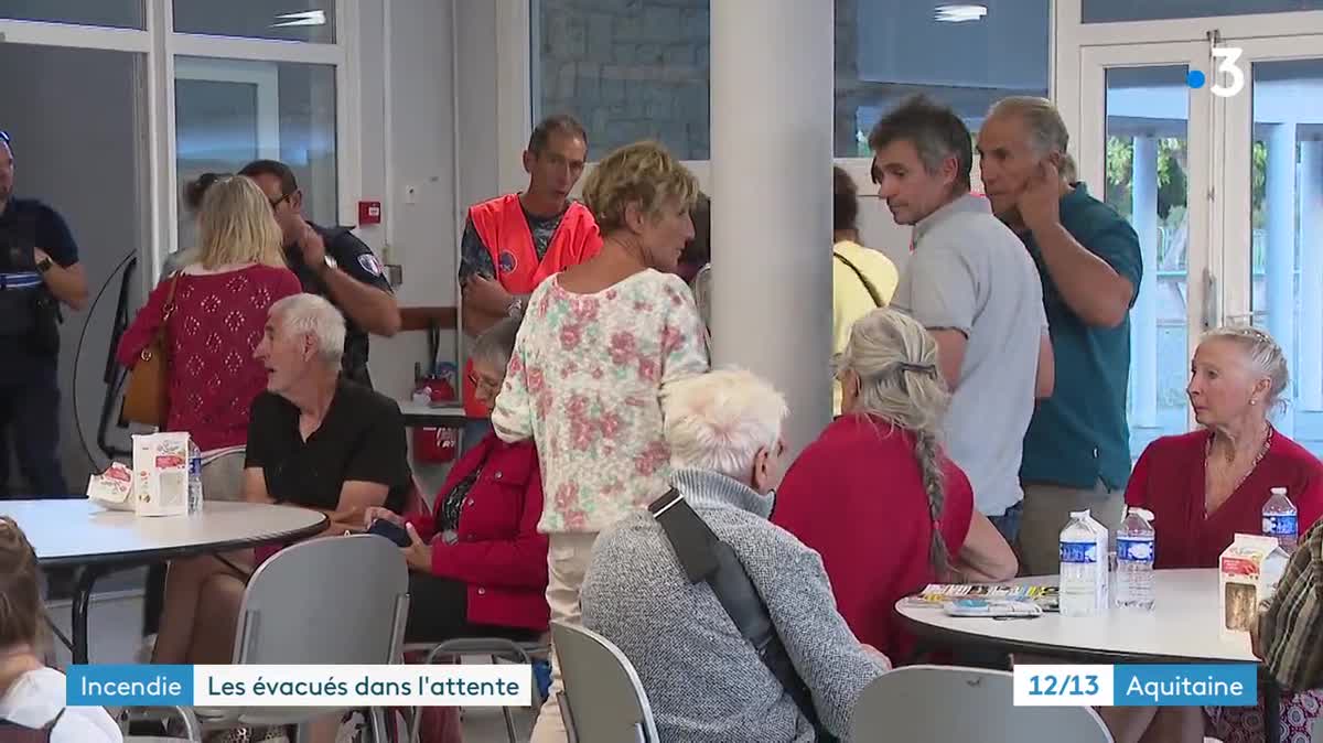 L'ambiance était plutôt sereine ce lundi auprès des évacués hébergés au domaine des Lugées