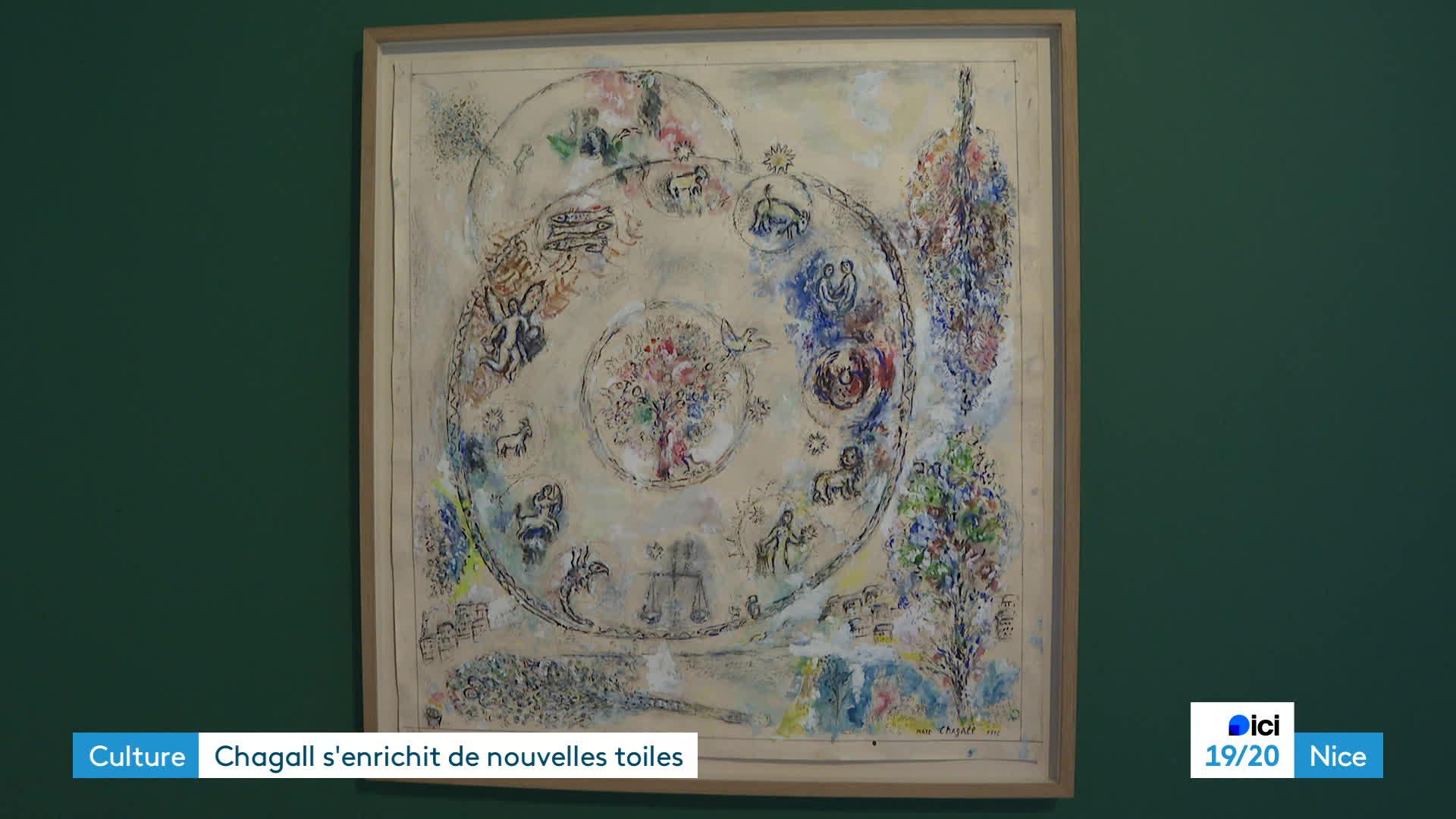 Arrivée quatre nouvelles toiles musée Chagall de Nice