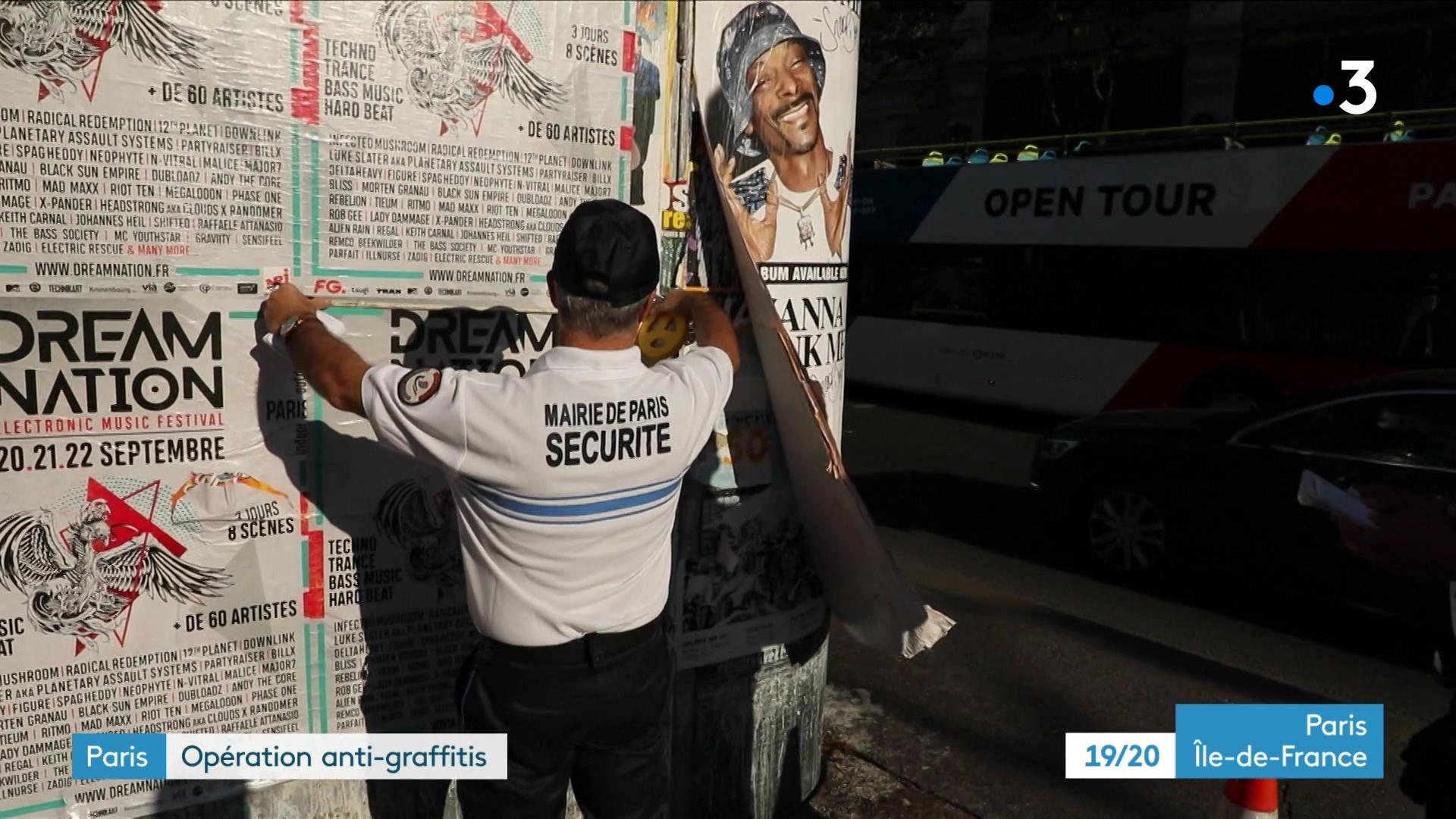 VIDEO. Tags, publicité illégale, graffitis : la mairie de Paris sort les grands moyens