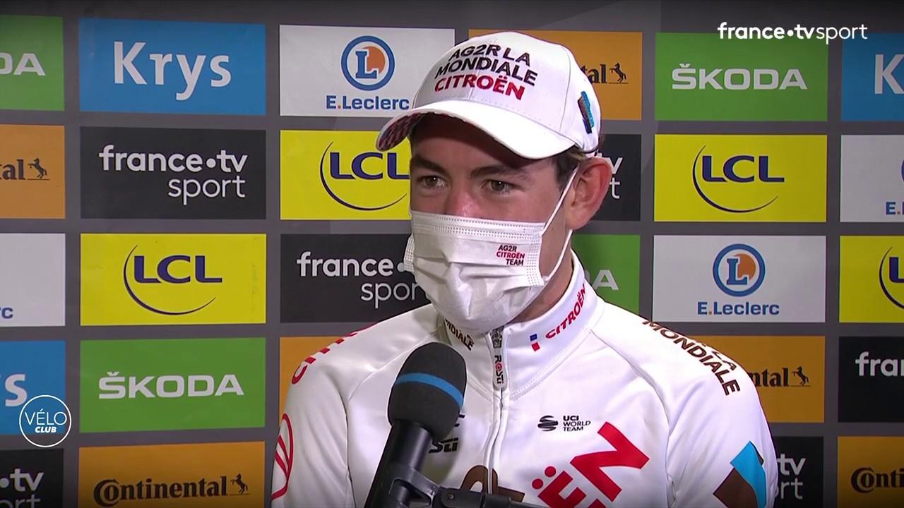 Maillot jaune virtuel durant l'étape alors qu'il dispute son premier Tour, Ben O'connor ne regrette pas d'avoir flirté avec la première place. Son objectif numéro 1 était de lever les bras à Tignes : mission accomplie !