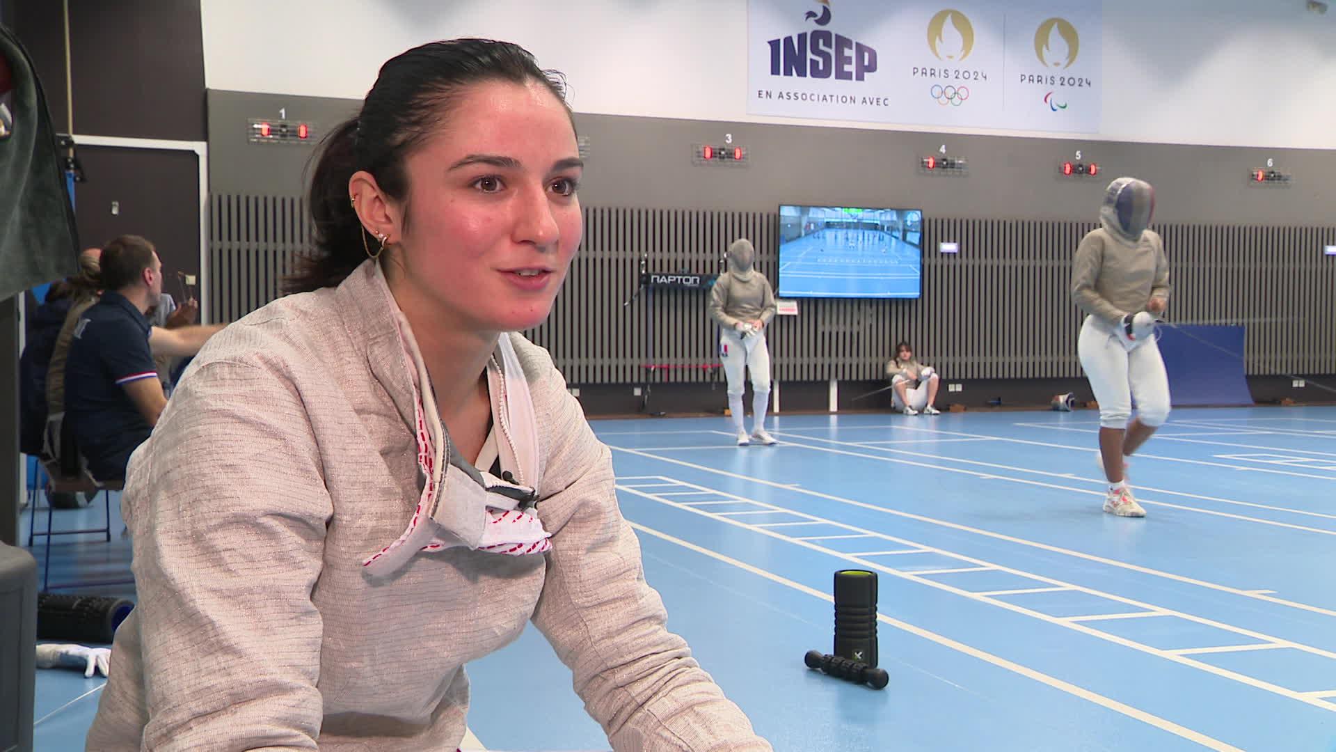 Faustine Clapier, jeune escrimeuse qui a rejoint l'Insep.