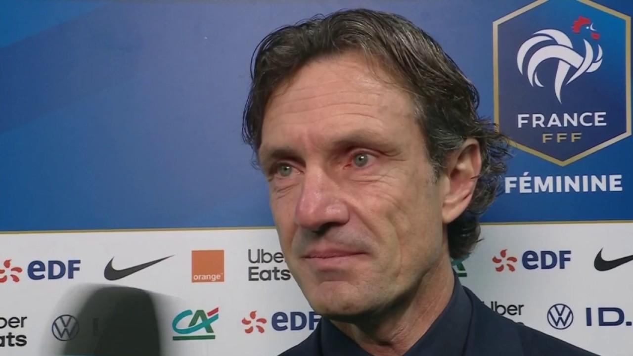 Laurent Bonadei s'exprime après sa première réussie à la tête de l'équipe de France. Les Bleues ont montré un beau visage et se sont imposées face à la Jamaique (3-0).