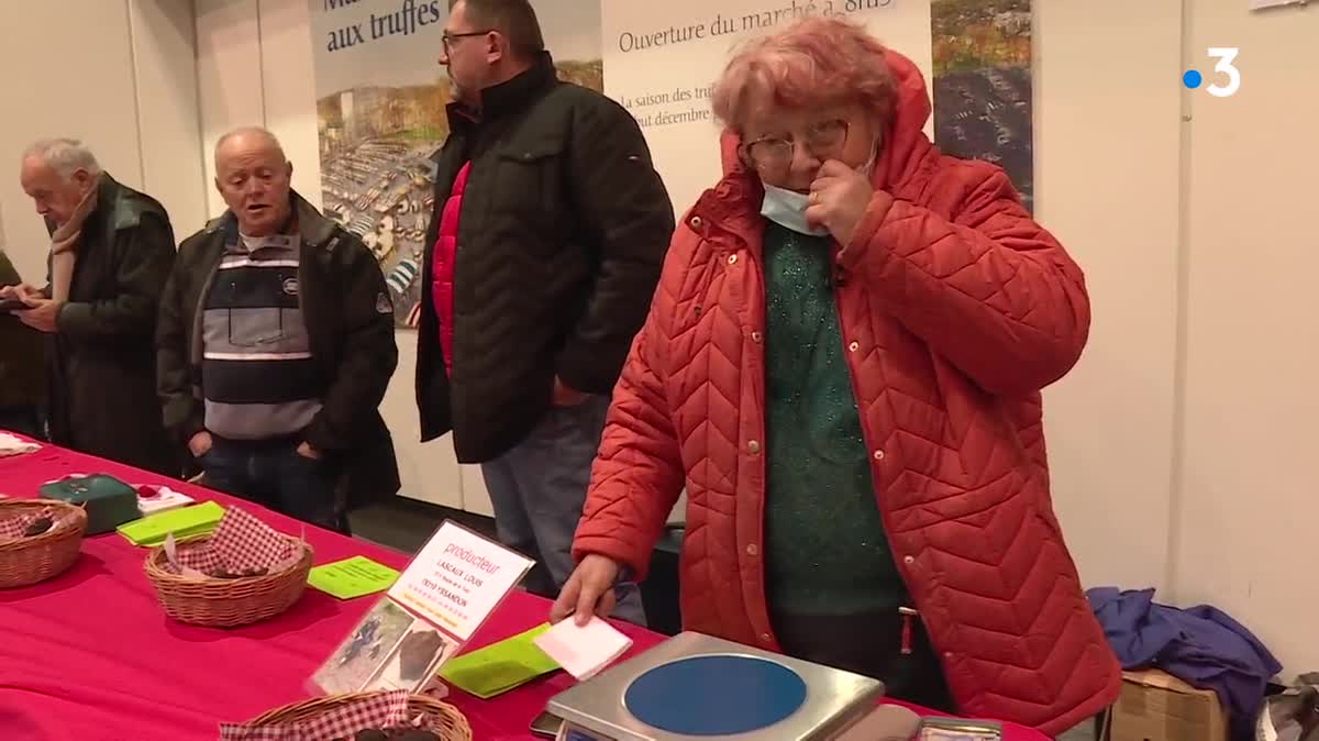 Pour le premier marché contrôlé de la saison à Brive, les truffes se sont vendues à 750 euros le kilo