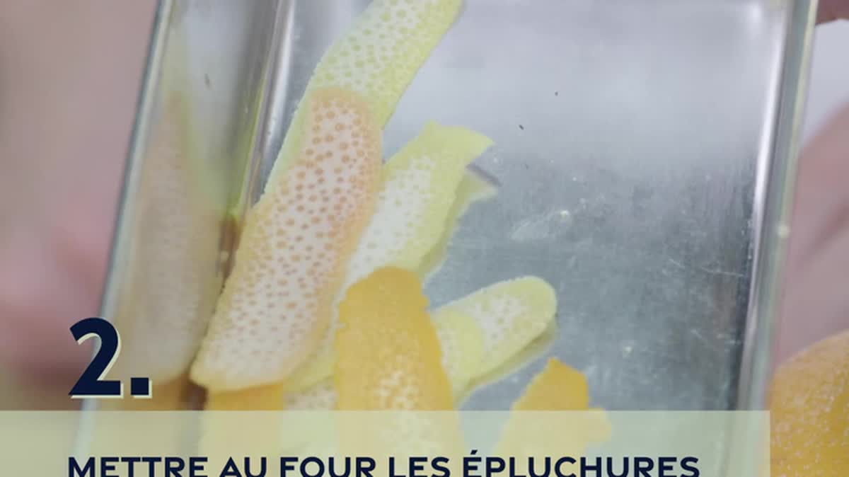 Préparer une poudre d'agrumes pour un plat de légumes ou de poissons.