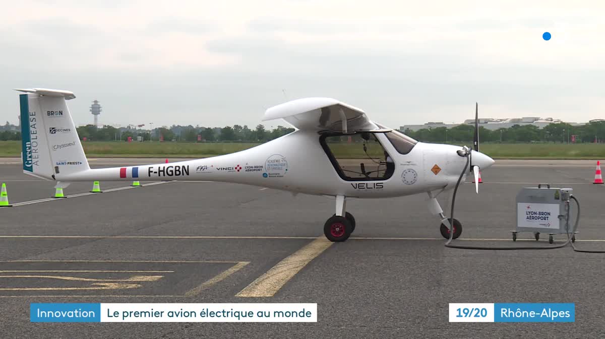 Les riverains de l’aéroport de Lyon Bron vont apprécier le silence aérien de ce premier avion électrique.