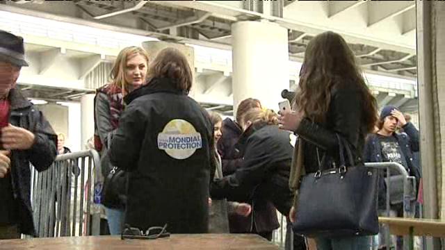 La commission de sécurité juste avant l'ouverture de la foire le 20 octobre