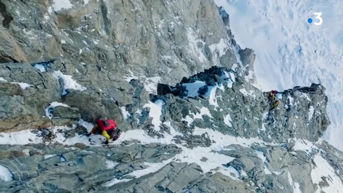 La directissime des Grandes Jorasses - février 2023