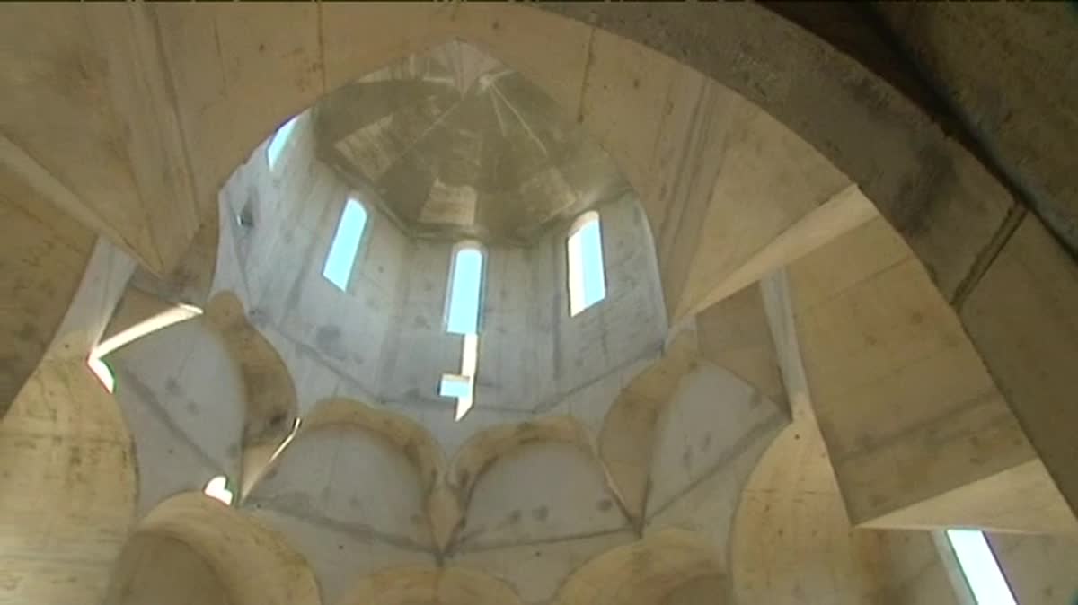 L'Eglise orthodoxe russe Tous-les-Saints en chantier à Strasbourg.