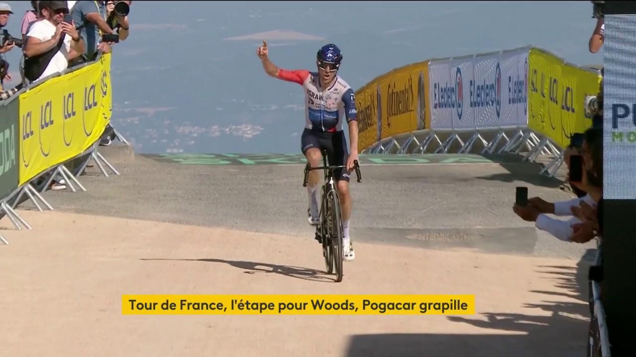 Tour de France 2023 : l’étape du puy de Dôme remportée par Michael Woods, Pogacar reprend du temps sur Vingegaard