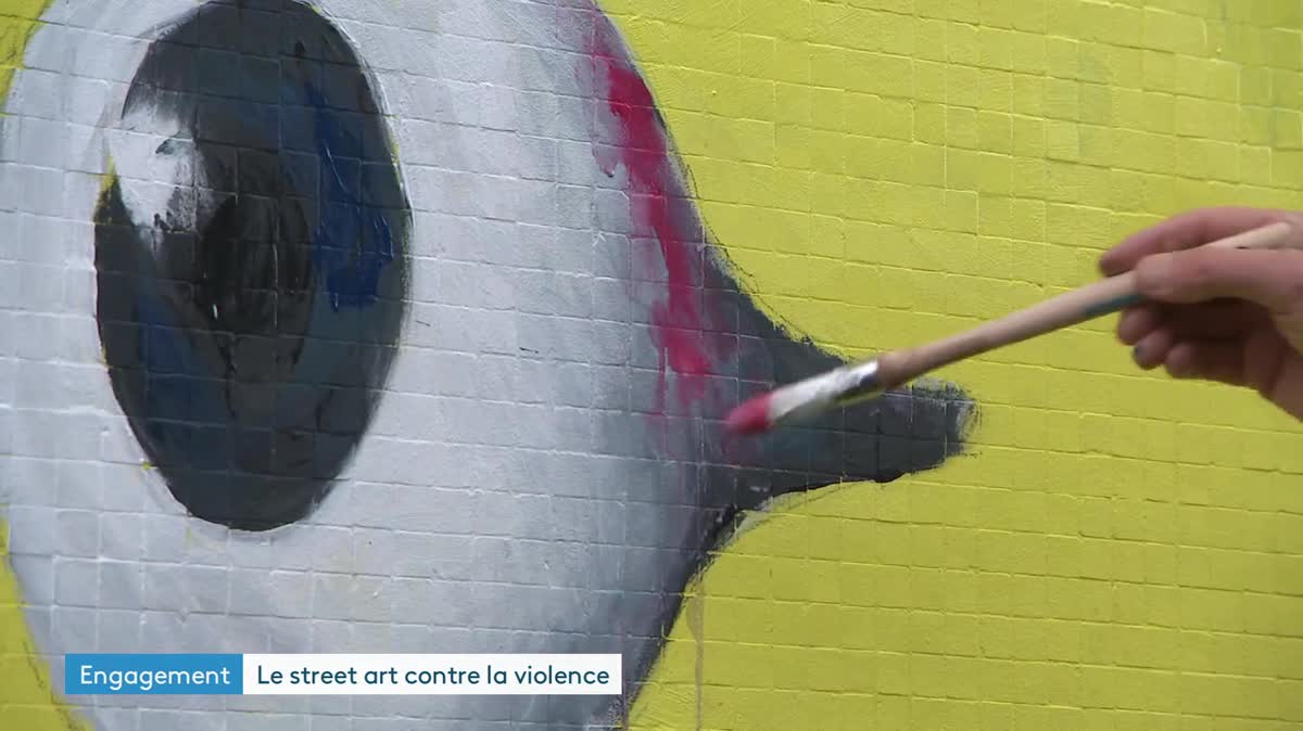 À Grenoble, une fresque en hommage aux manifestants blessés de Jean-Marc Rochette