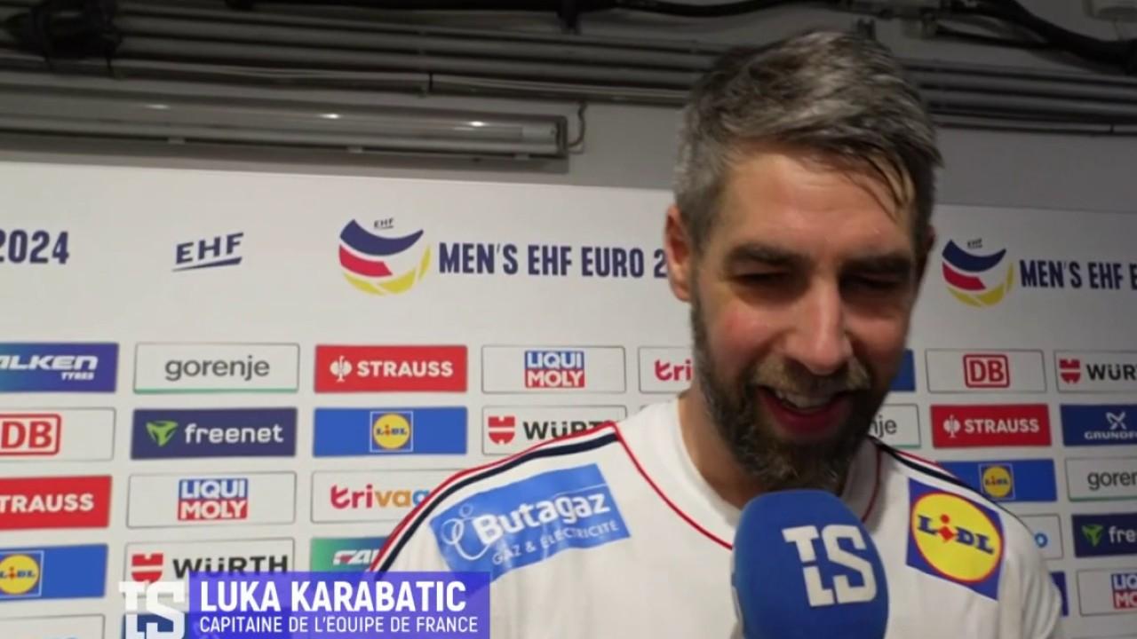 Euro de handball : la réaction de Luka Karabatic après la qualification.