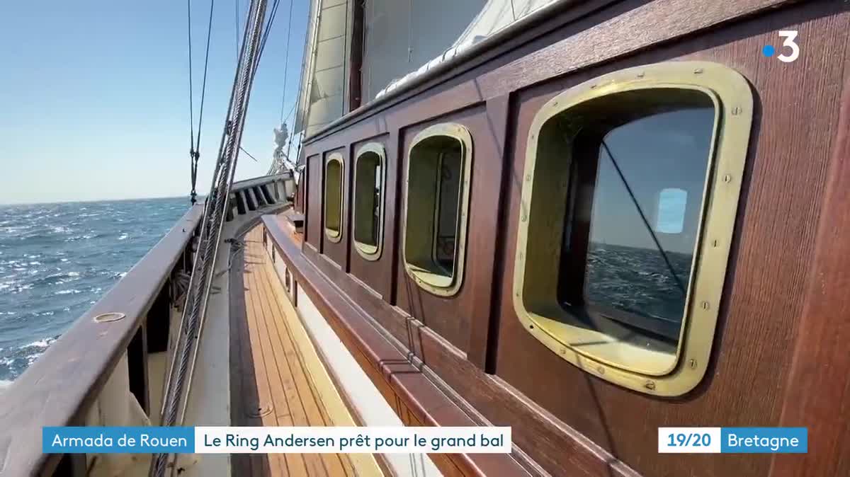 Le Ring Andersen quitte le Morbihan pour rejoindre l'Armada à Rouen