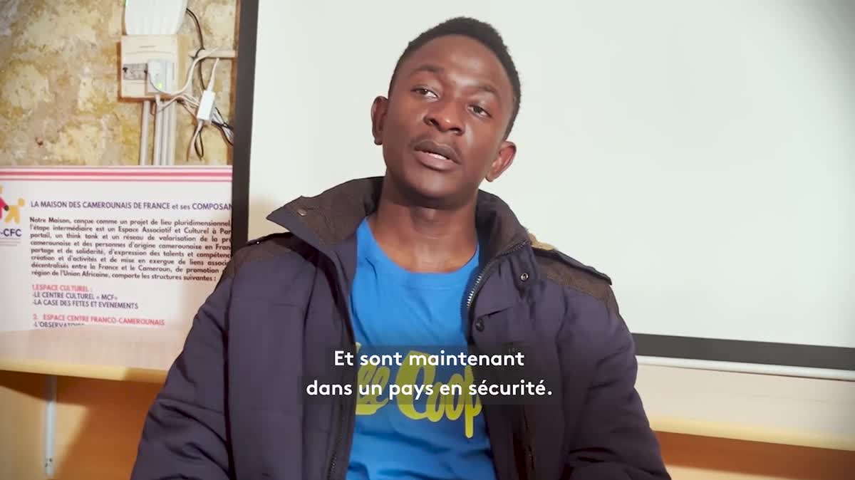 "Ça me fait peur" raconte Franklin, étudiant camerounais qui a dû quitter l'Ukraine