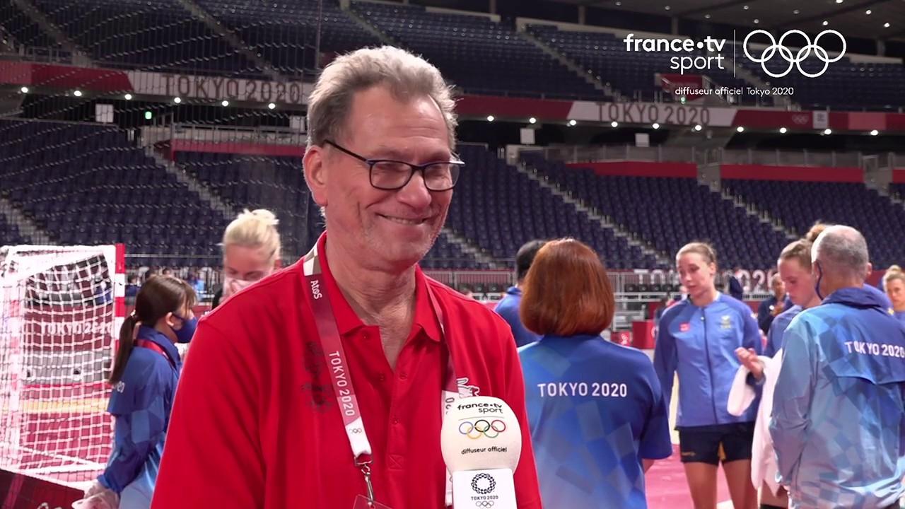 "Dans le dernier quart d'heure on était un petit peu plus fort, physiquement et mentalement"
Olivier Krumbholz et les handballeuses françaises sont en finale pour la 2ème fois consécutive des #JeuxOlympiques !