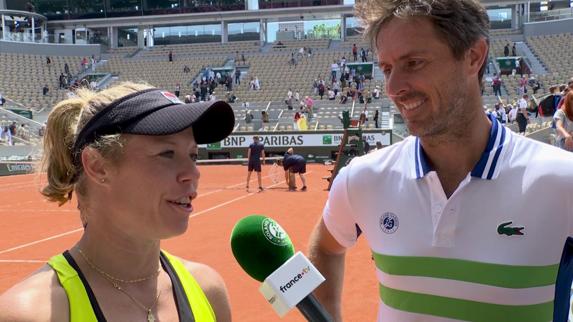 Edouard Roger-Vasselin et Laura Siegemund étaient bien entendu très heureux après leur victoire en finale du double mixte, eux qui n'avaient jamais joué ensemble avant ce tournoi et qui se sont décidés seulement 2h avant leur inscription.