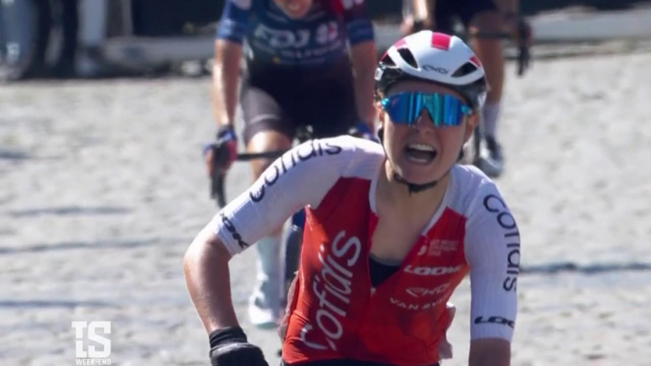 La Nordiste s'est imposée à Cassel dans la course en ligne des championnats de France. La coureuse de 22 ans devance Marie Le Net et Jade Wiel !