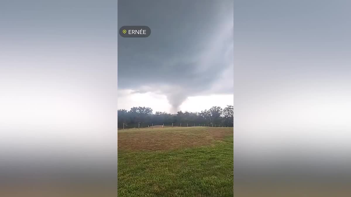 Mini-tornade à Ernée