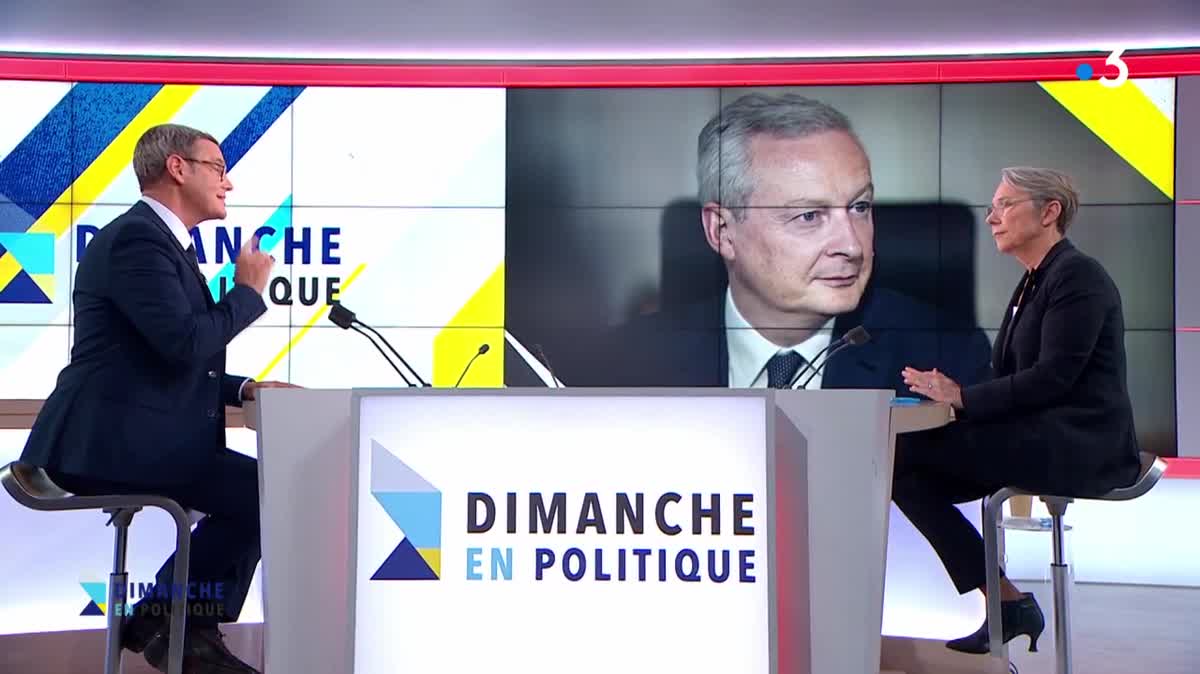 Elisabeth Borne dans Dimanche en politique sur France 3