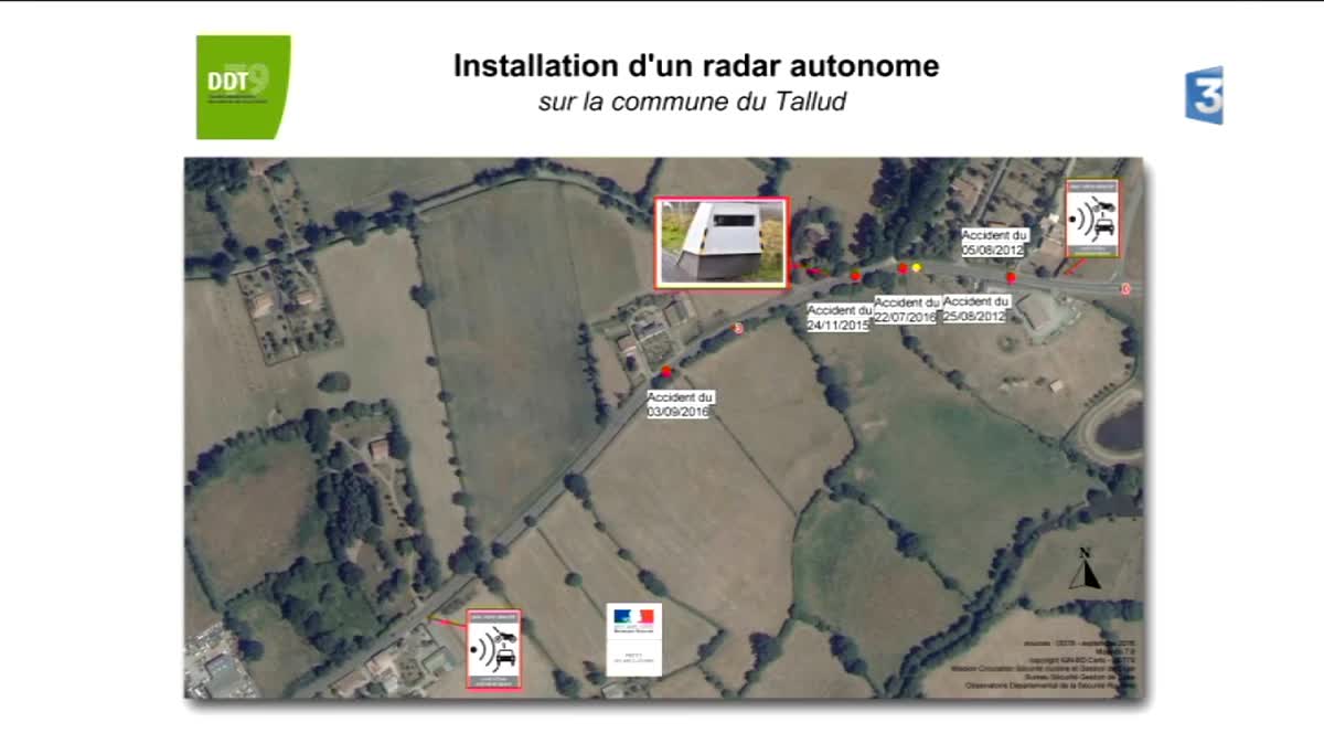 L'installation du radar sur la commune du Tallud dans les Deux-Sèvres