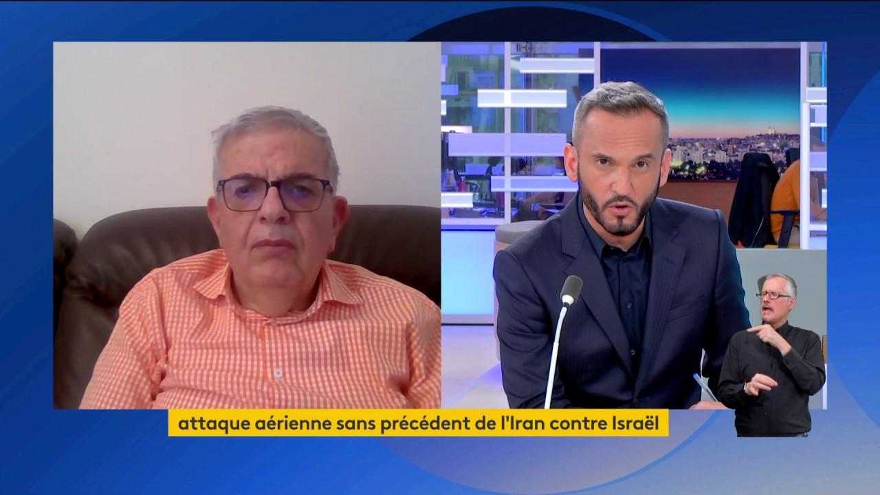 Khattar Abou Diab, spécialiste de l’islam et du Moyen-Orient, apporte sur le plateau du 19/20 info son expertise après l’attaque de l’Iran sur Israël, dimanche 14 avril.