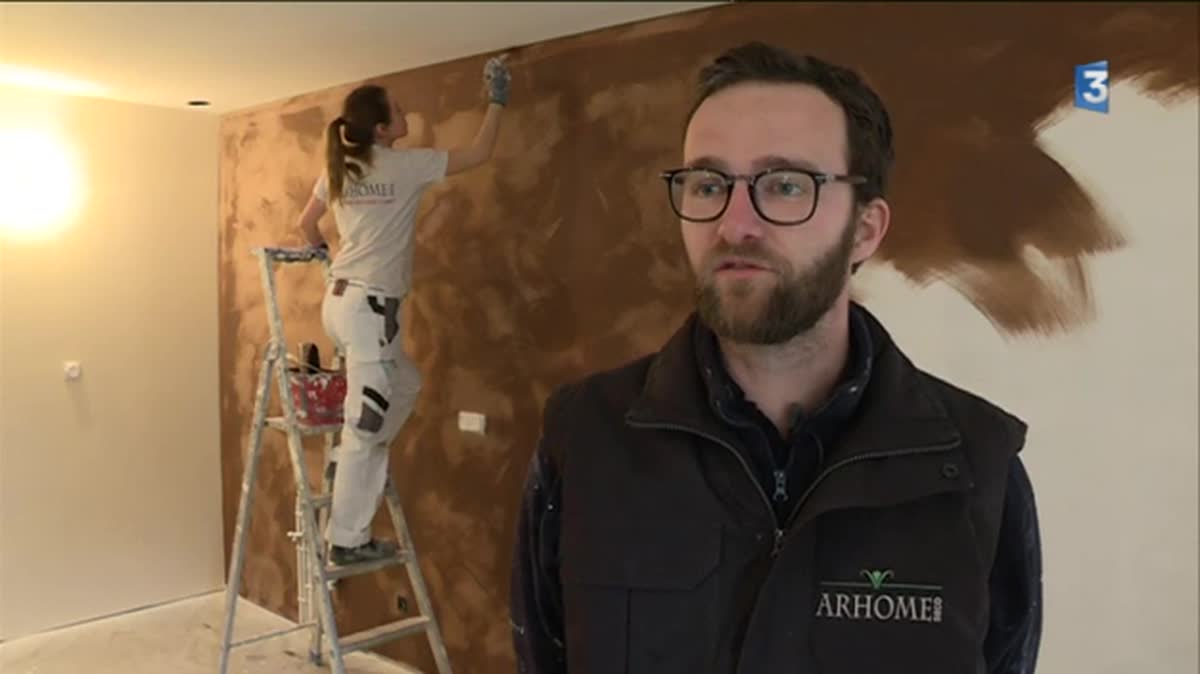 Marine Boulanger, en formation de peintre-décoratrice