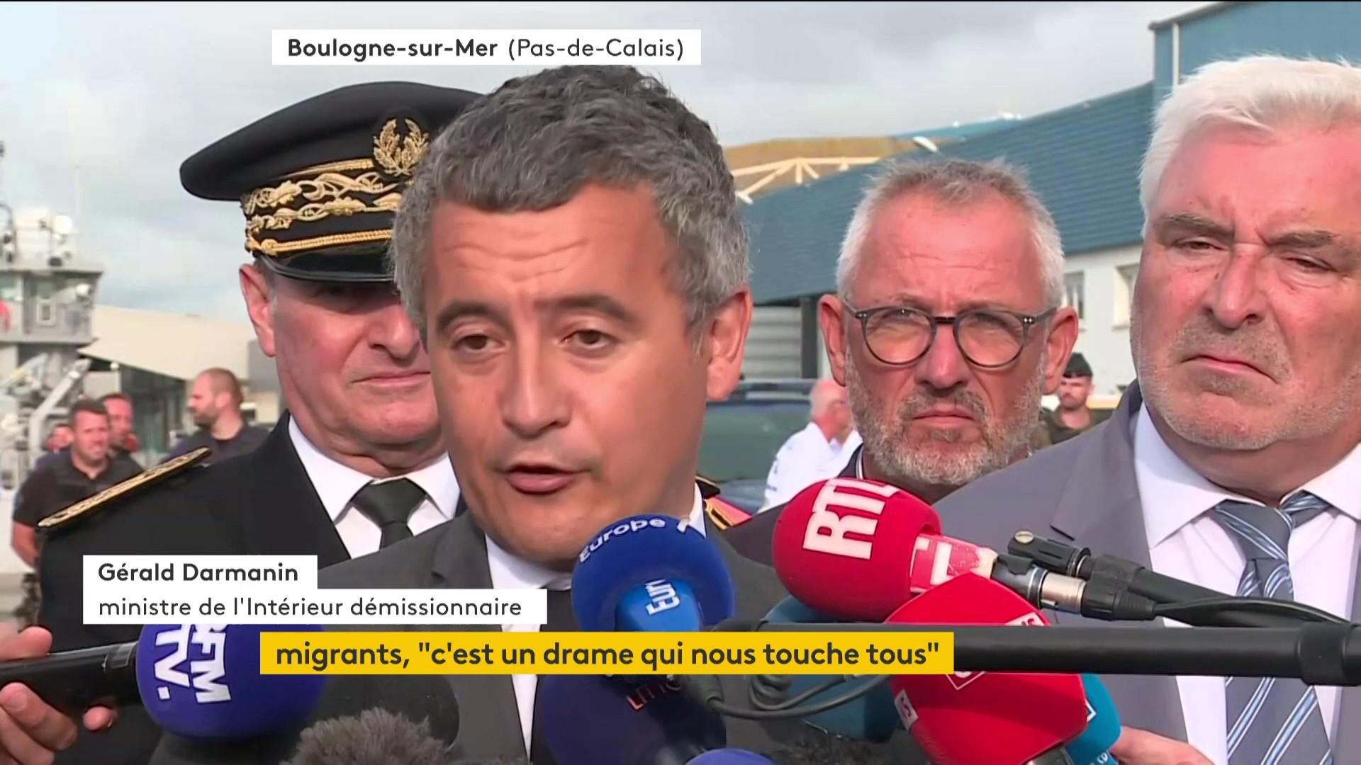 Naufrage dans la Manche : Gérald Darmanin réclame un "traité migratoire" entre le Royaume-Uni et l'Union européenne