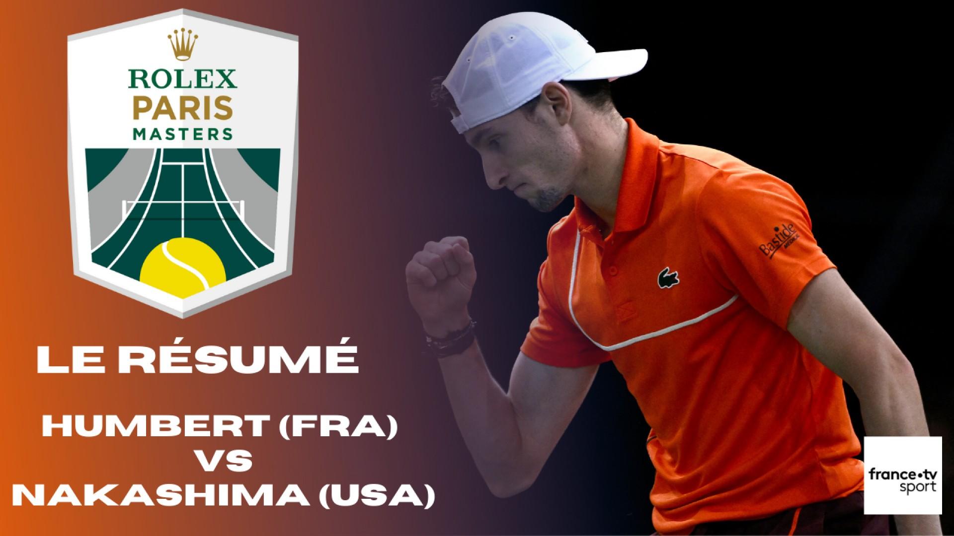 Revivez les meilleurs moments du match entre le Français Ugo Humbert et l'Américain Brandon Nakashima lors du 1er tour du Rolex Paris Masters 2024.