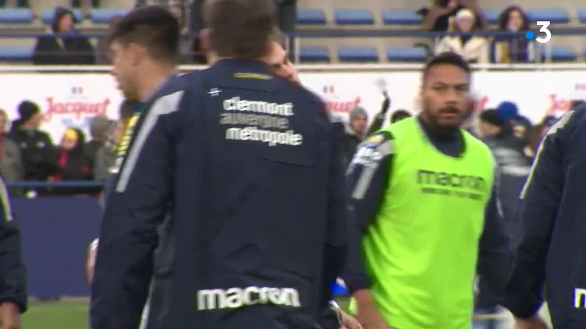 Jono Gibbes, Jean-Michel Guillon et Didier Retière lors du bilan d'étape du projet "Clermont 2015, l'ASM comme référence"