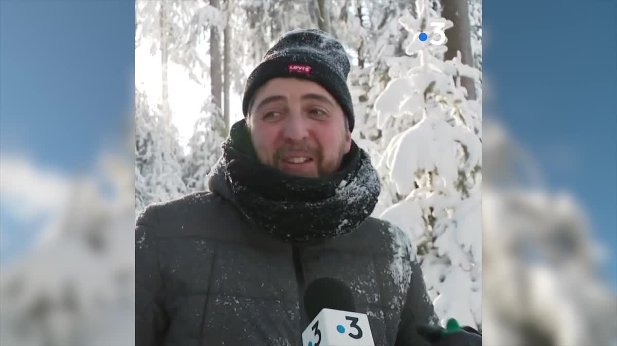 Des skieurs de fond au Haut-Folin (Morvan) le 21 janvier 2023