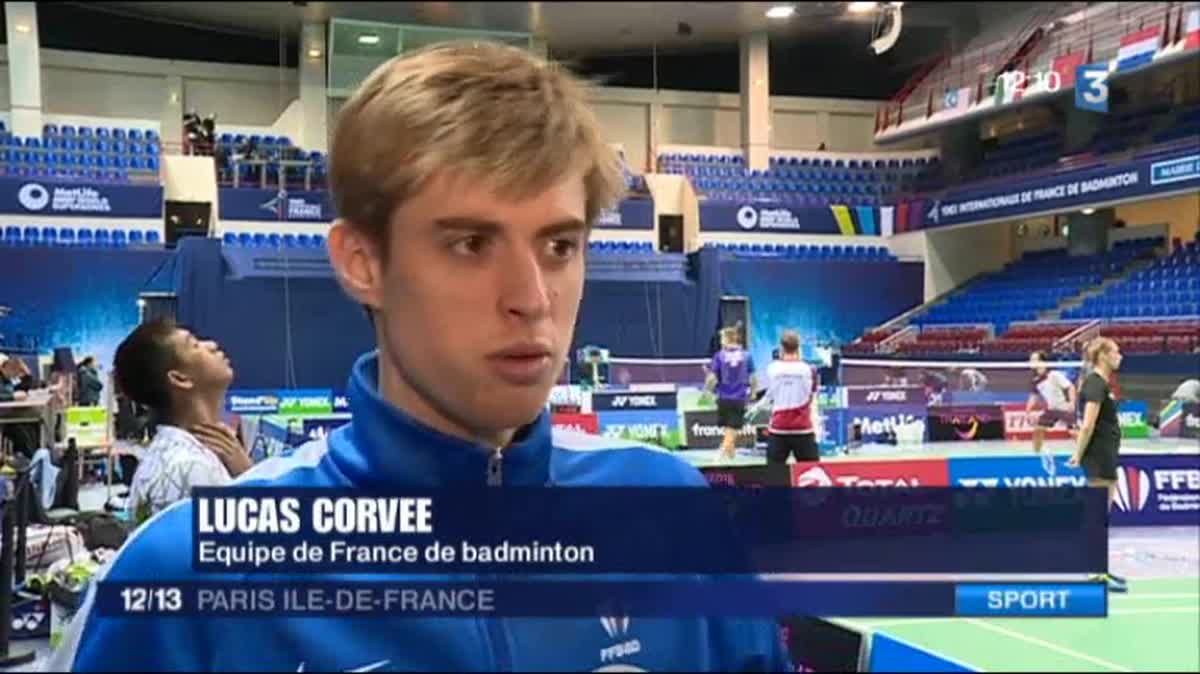 Lucas Corvée est l’un des espoirs du badminton français.