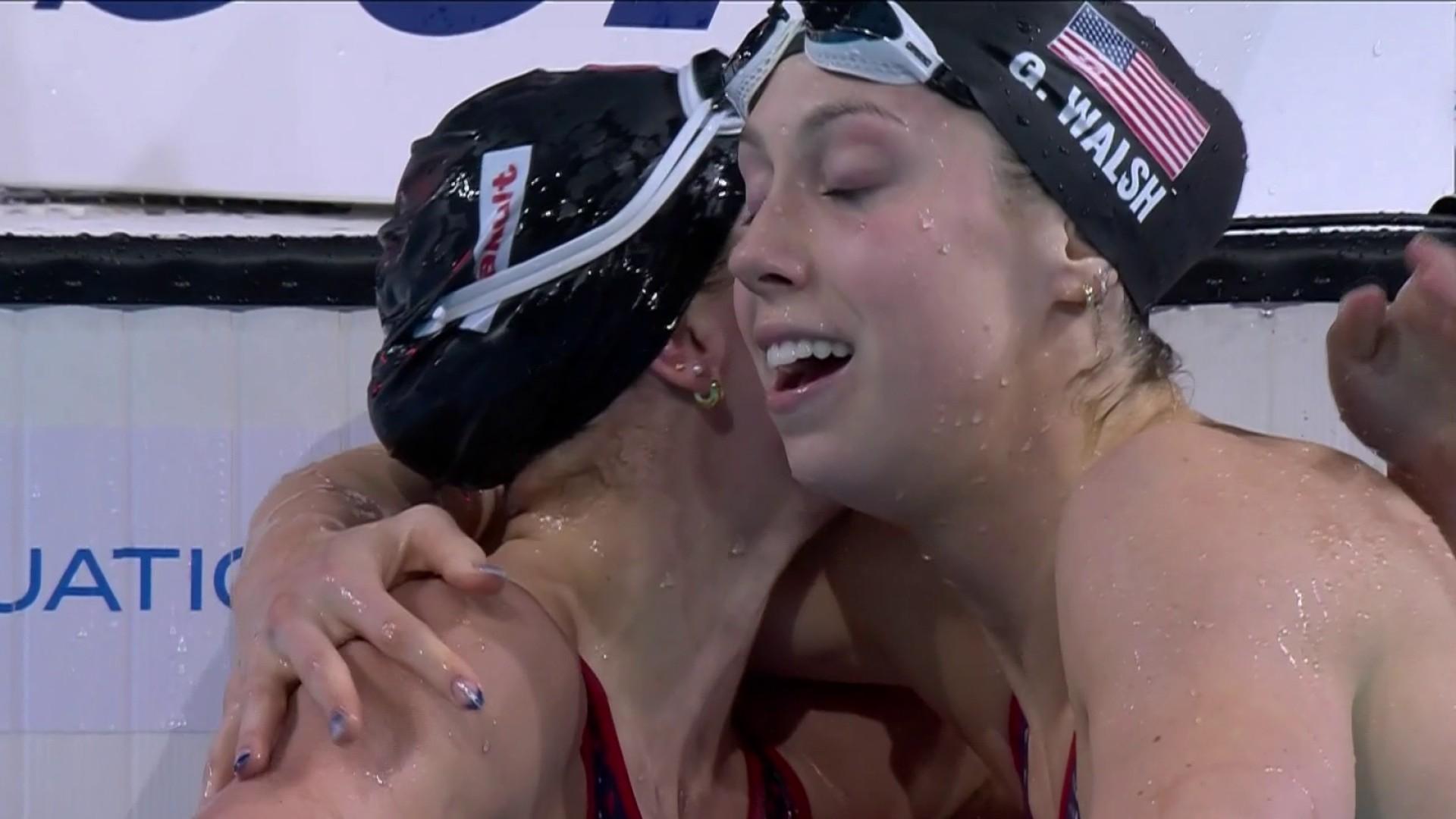 Une soirée dominée par les Américaines aux Championnats du monde de natation à Budapest. Kate Douglass, Regan Smith et Gretchen Walsh ont chacune inscrit leur nom dans l’histoire avec des records du monde individuels. Côté tricolore, Béryl Gastaldello brille en décrochant une médaille de bronze, portant son total à trois médailles et trois records de France.