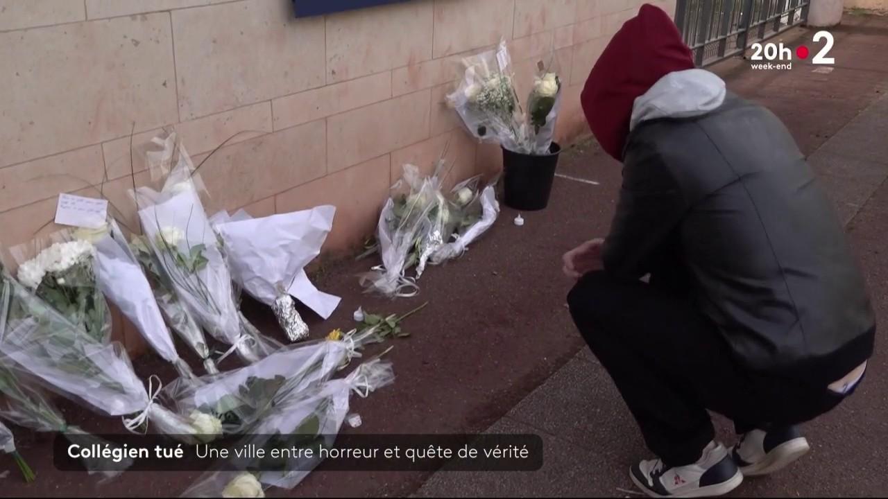 A Viry-Châtillon, dans l'Essonne, 24 heures après la mort inexplicable et inacceptable d'un collégien de 15 ans roué de coups à quelques mètres de son établissement, cinq personnes ont été interpellées, dont quatre mineurs.