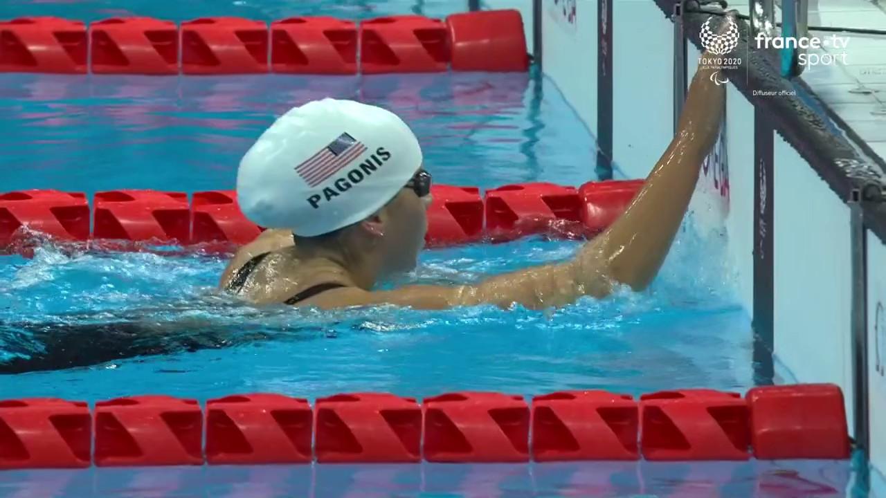 Anastasia Pagonis n'a fait qu'une bouchée de la concurrence dans sa série du 400 m nage libre S11. En 4'58"40, elle réussit la meilleure performance de tous les temps en devenant la première femme à descendre sous les 5 minutes.