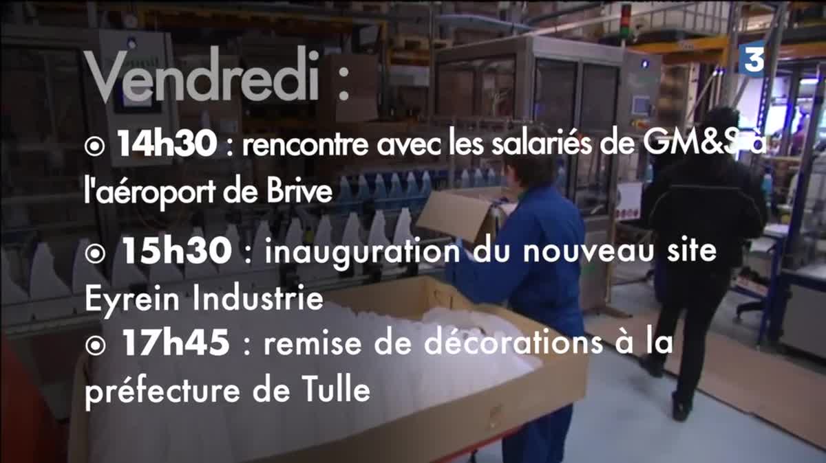 Le site de Eyrein-industrie (Tulle) avant l'arrivée de François Hollande le 6 janvier 2017