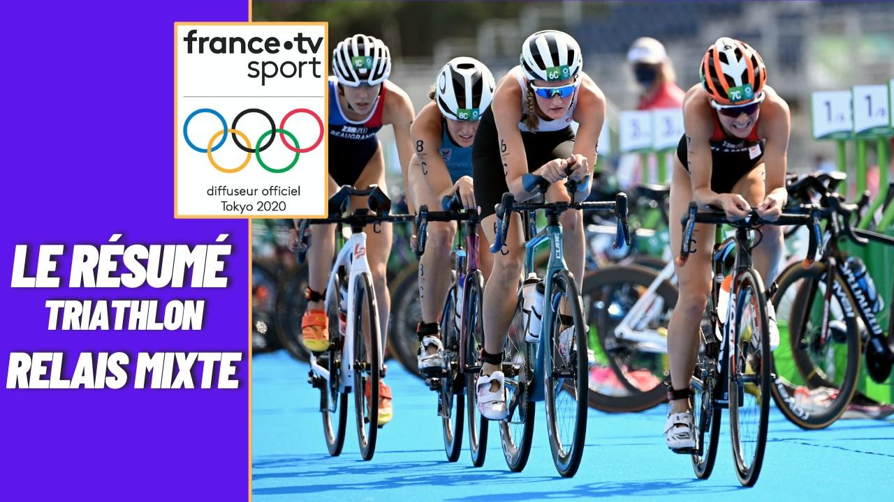 Les Français empochent la première médaille aux JO de l'histoire du triathlon. Léonie Periault, Dorian Coninx, Cassandre Beaugrand et  Vincent Luis décroche un podium olympique.