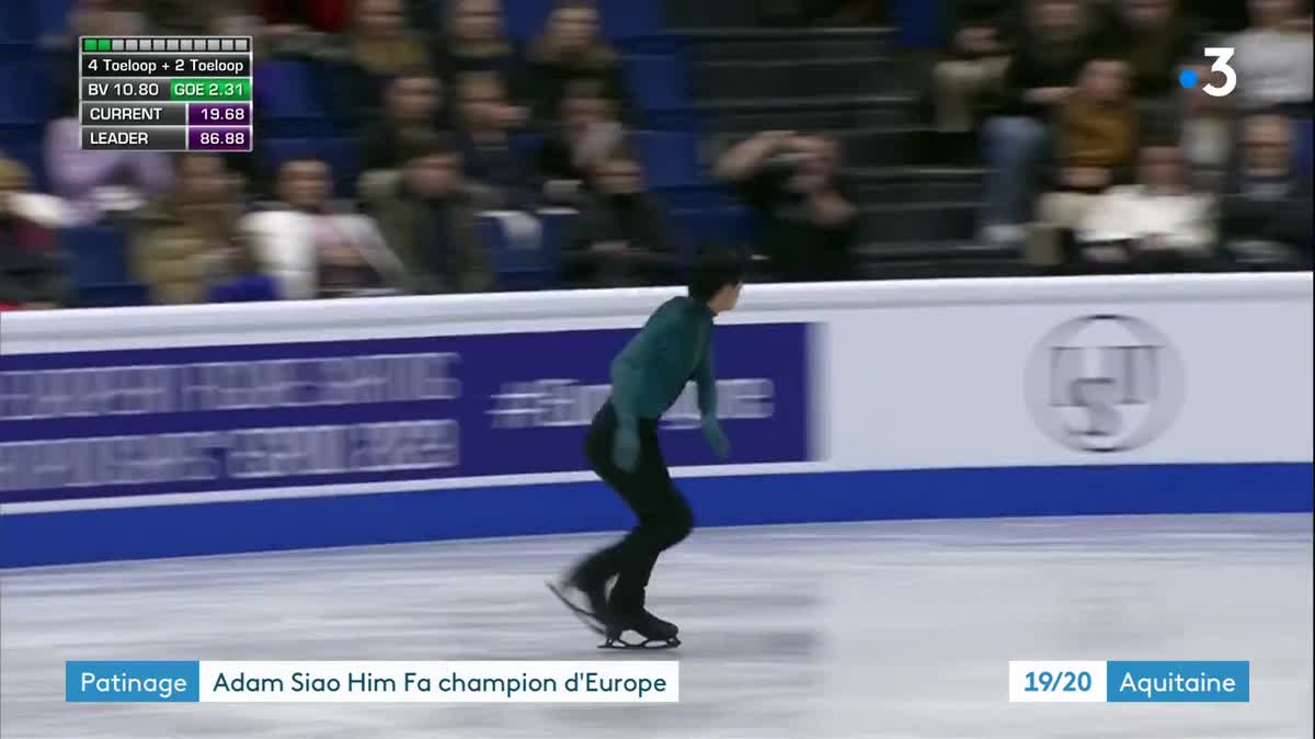 Le Bordelais Adam Siao Him Fa a été sacré Champion du monde de patinage artistique, ce 27 janvier en Finlande.