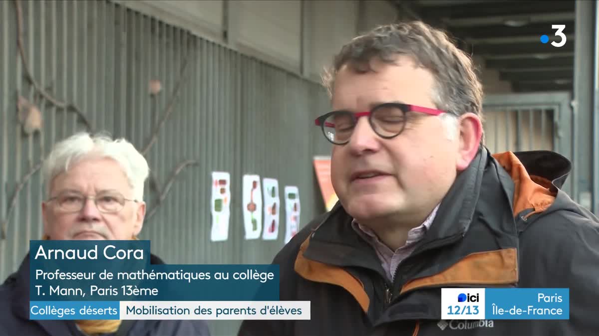 Dans un collège du 13e arrondissement, seuls 16 élèves étaient présents ce mardi 12 mars contre environ 500 habituellement.