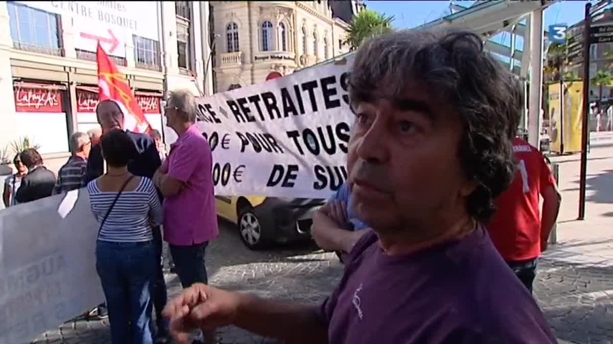 Les retraités manifestent pour la revalorisation de leur pouvoir d'achat