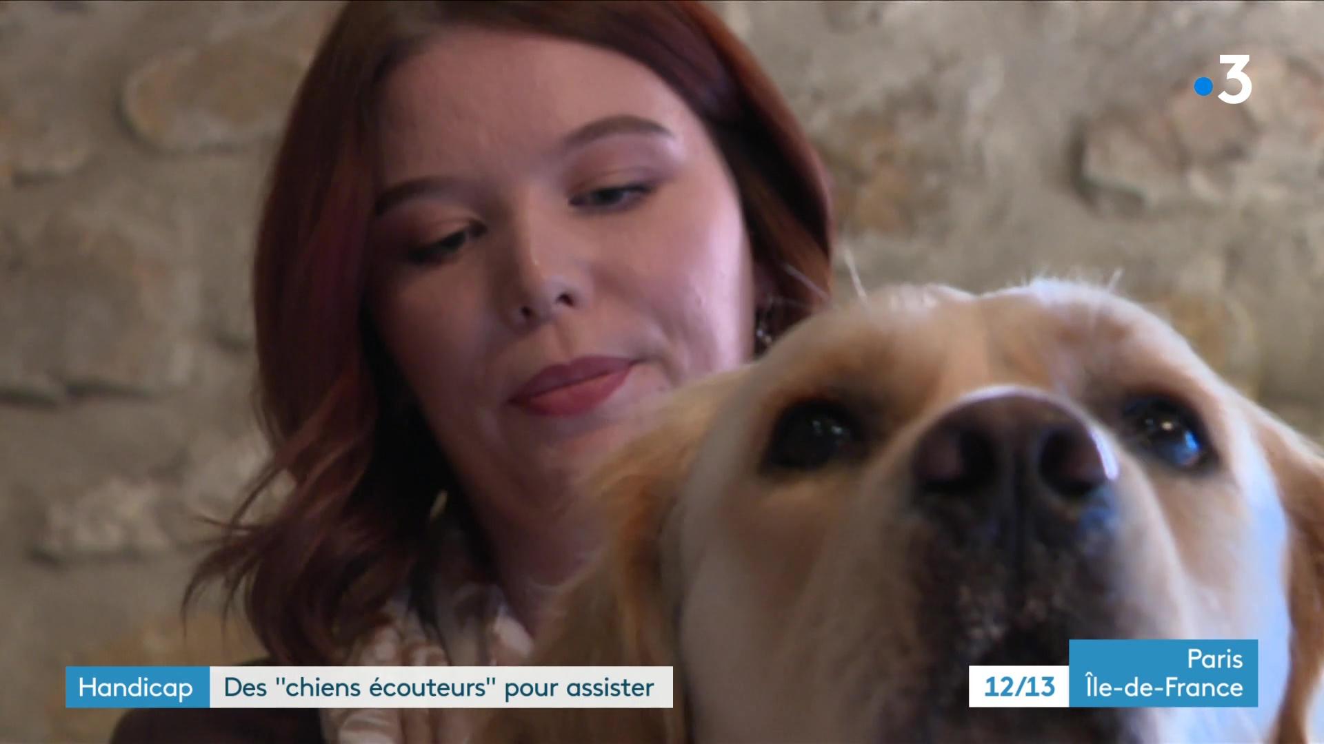 Morgane et son chien écouteur Snow