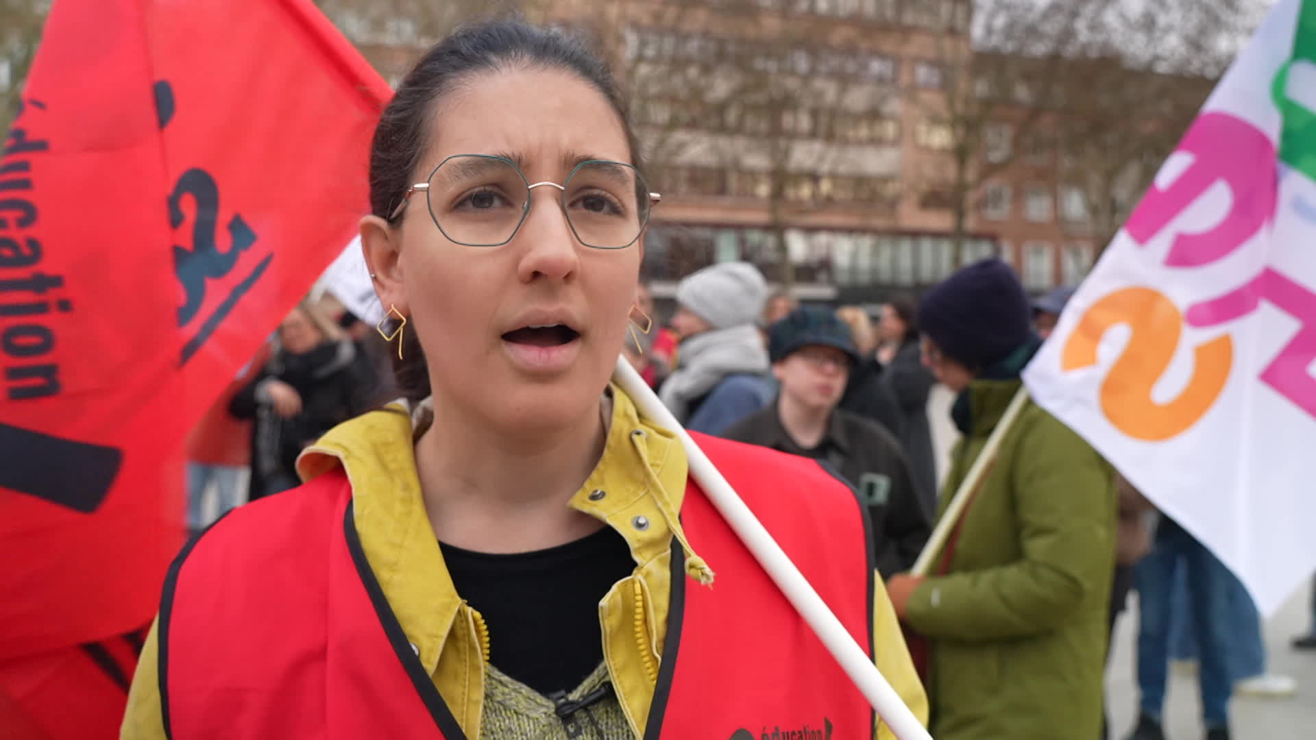 Education. Demonstration against the next school map, several hundred people mobilized in Lil