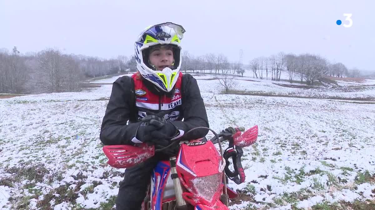 Léo Joyon compte bien aller au bout de ses rêves en enduro. Pour cela, l'entraînement, y compris sur son VTT.