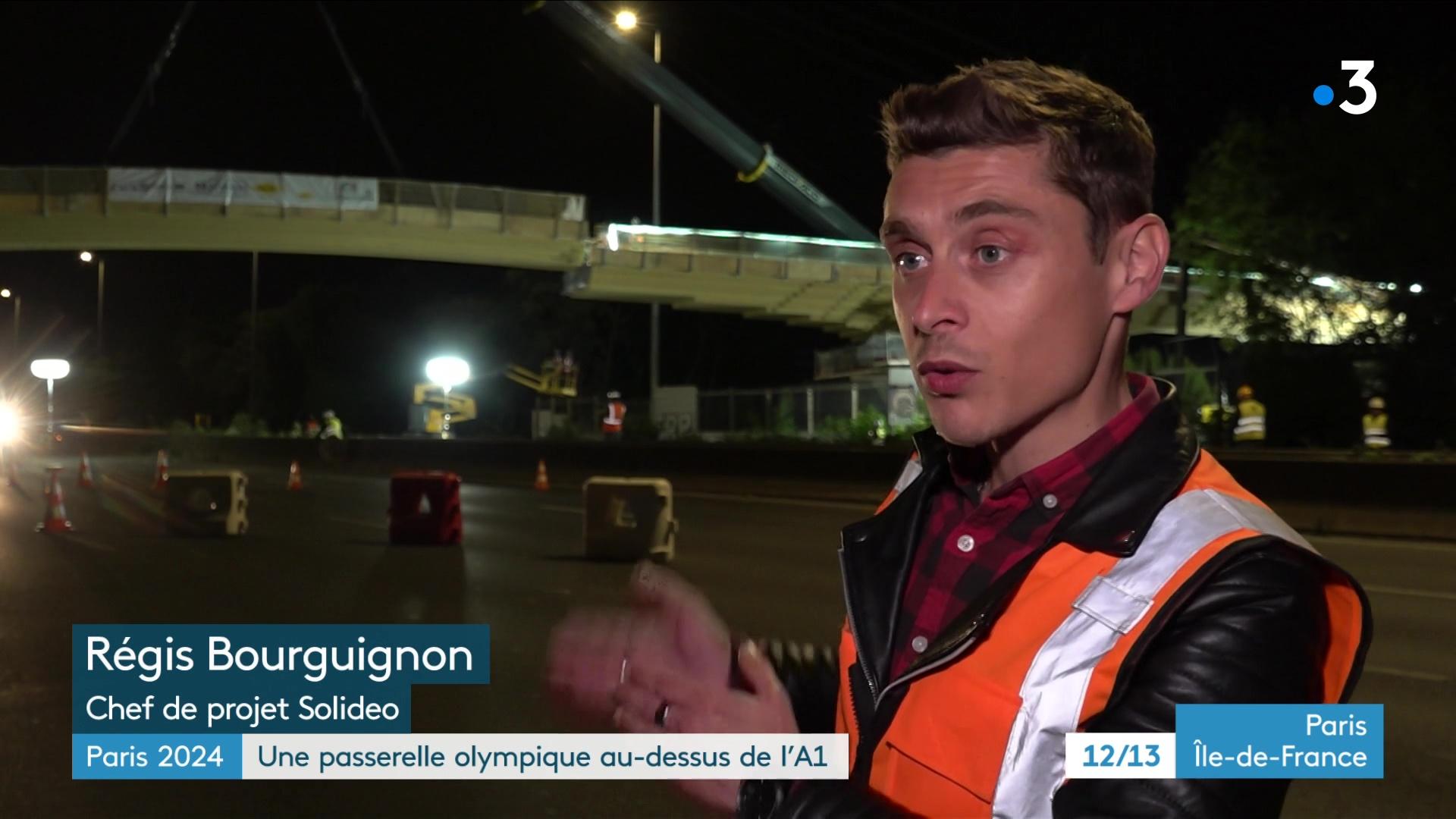 L'A1 fermée sur plusieurs kilomètres entre 22h et 4h suite à la pose d'une passerelle entre Le Bourget et Dugny