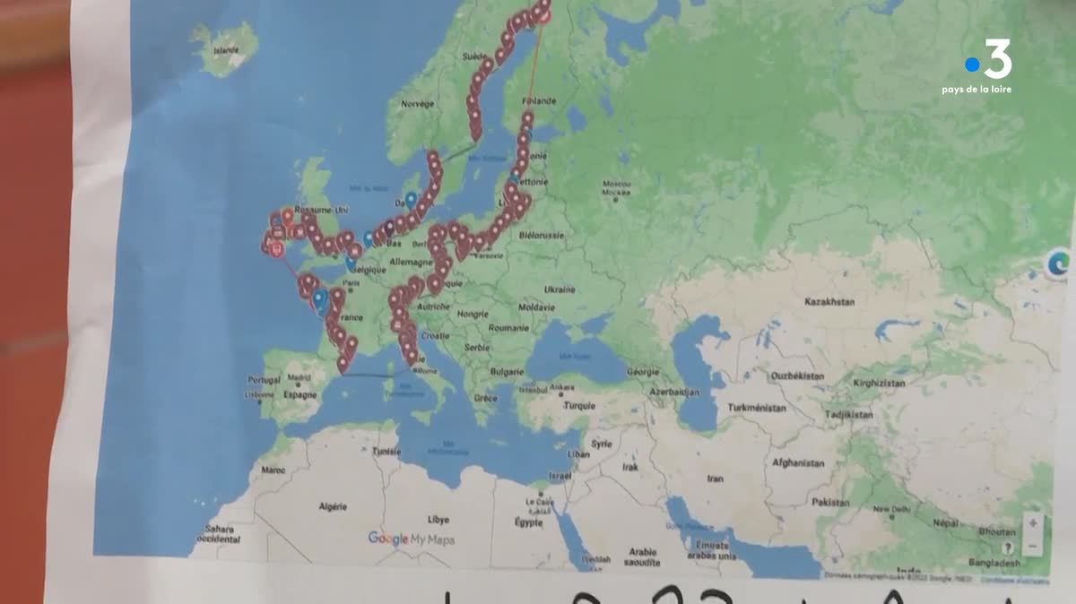 Retour au pays émouvant ce dimanche 27 novembre pour Alexandra Husta qui vient de parcourir 10 000 kilomètres à vélo à travers l'europe.