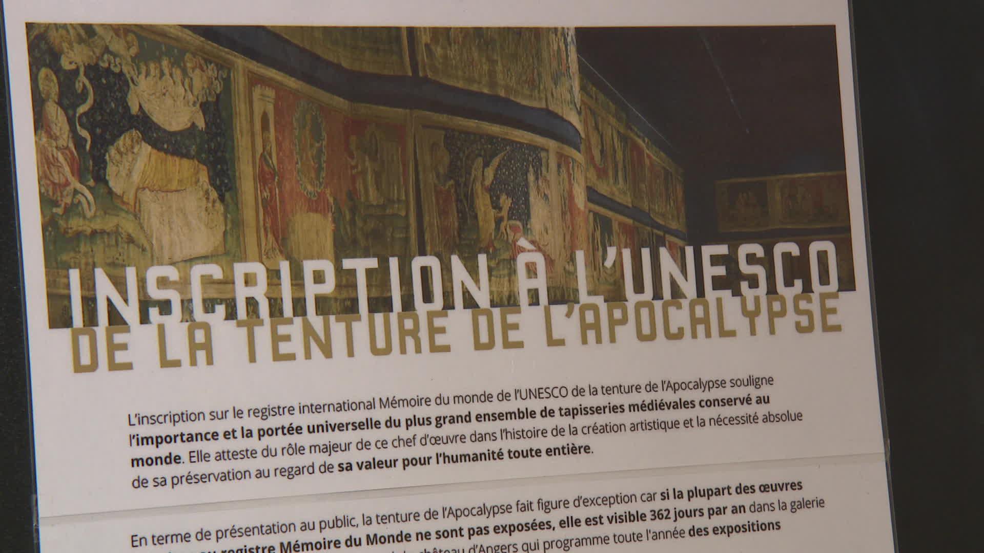 L'Apocalypse d'Angers inscrite au registre " Mémoire du monde " de l'UNESCO