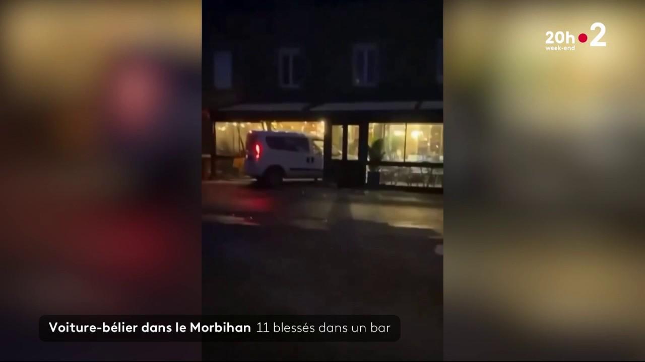 Morbihan : une camionnette percute volontairement un bar-restaurant