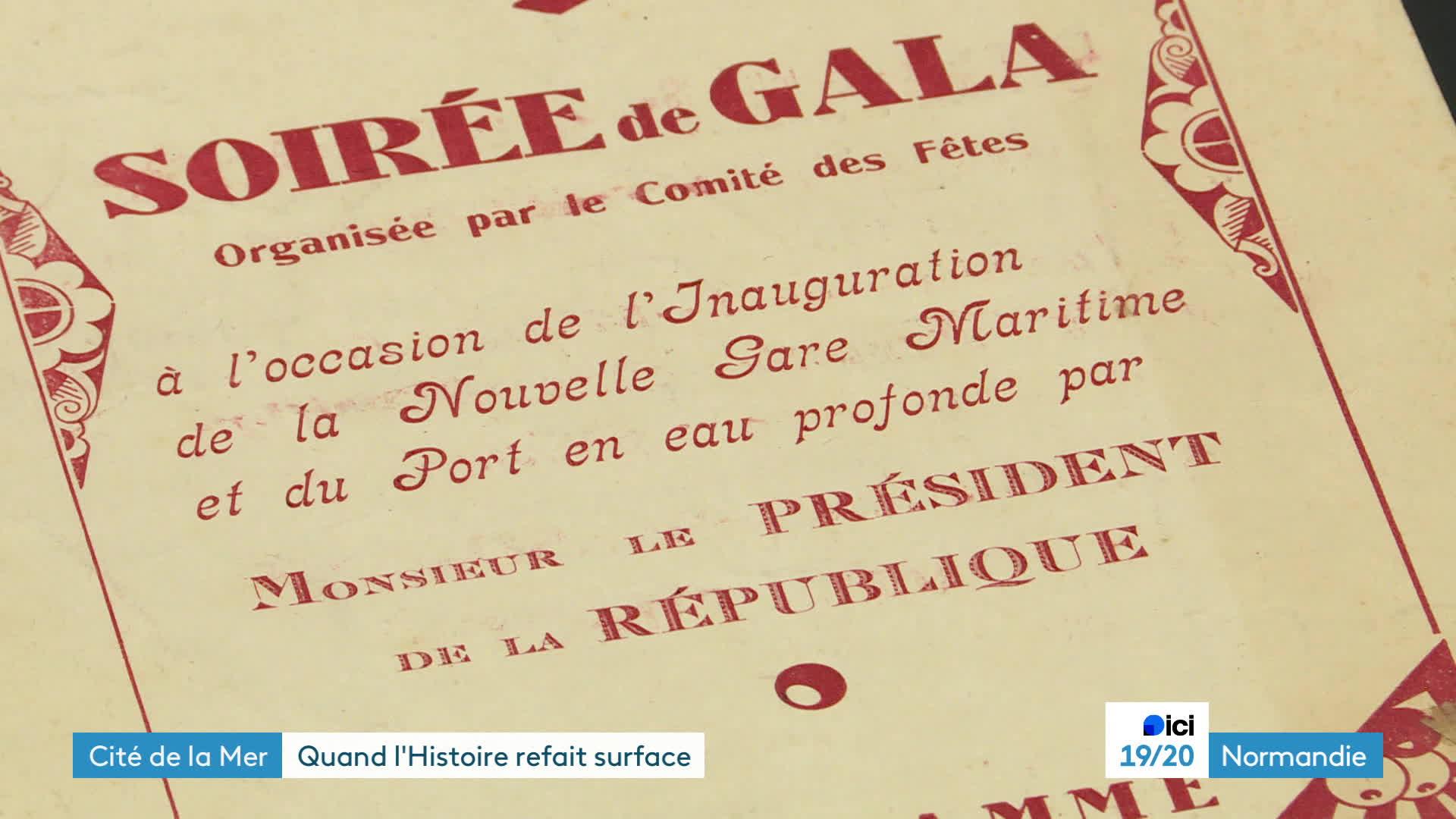 Une vidéo inédite de 1933 de l'inauguration de la gare maritime de Cherbourg