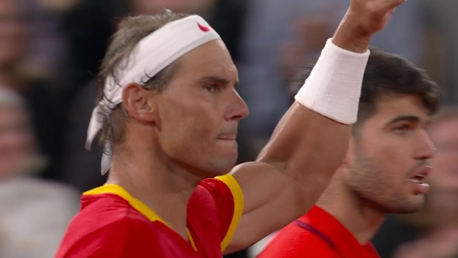 Rafael Nadal and Carlos Alcaraz won their first doubles match on Saturday July 27 at the Olympic tennis tournament.